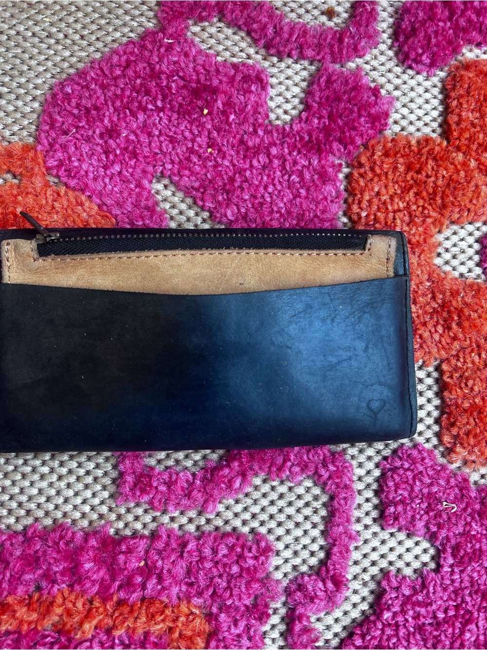Able Black Leather Continental Clutch Wallet brown and black - Picture 8 of 8